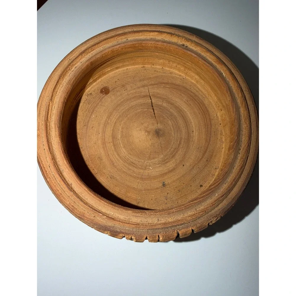 Handcrafted Live Edge Wooden Bowl Rustic Natural Bark Decorative Centerpiece